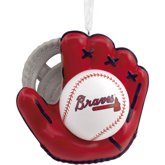 MLB Atlanta Braves Baseball Glove Ornament
