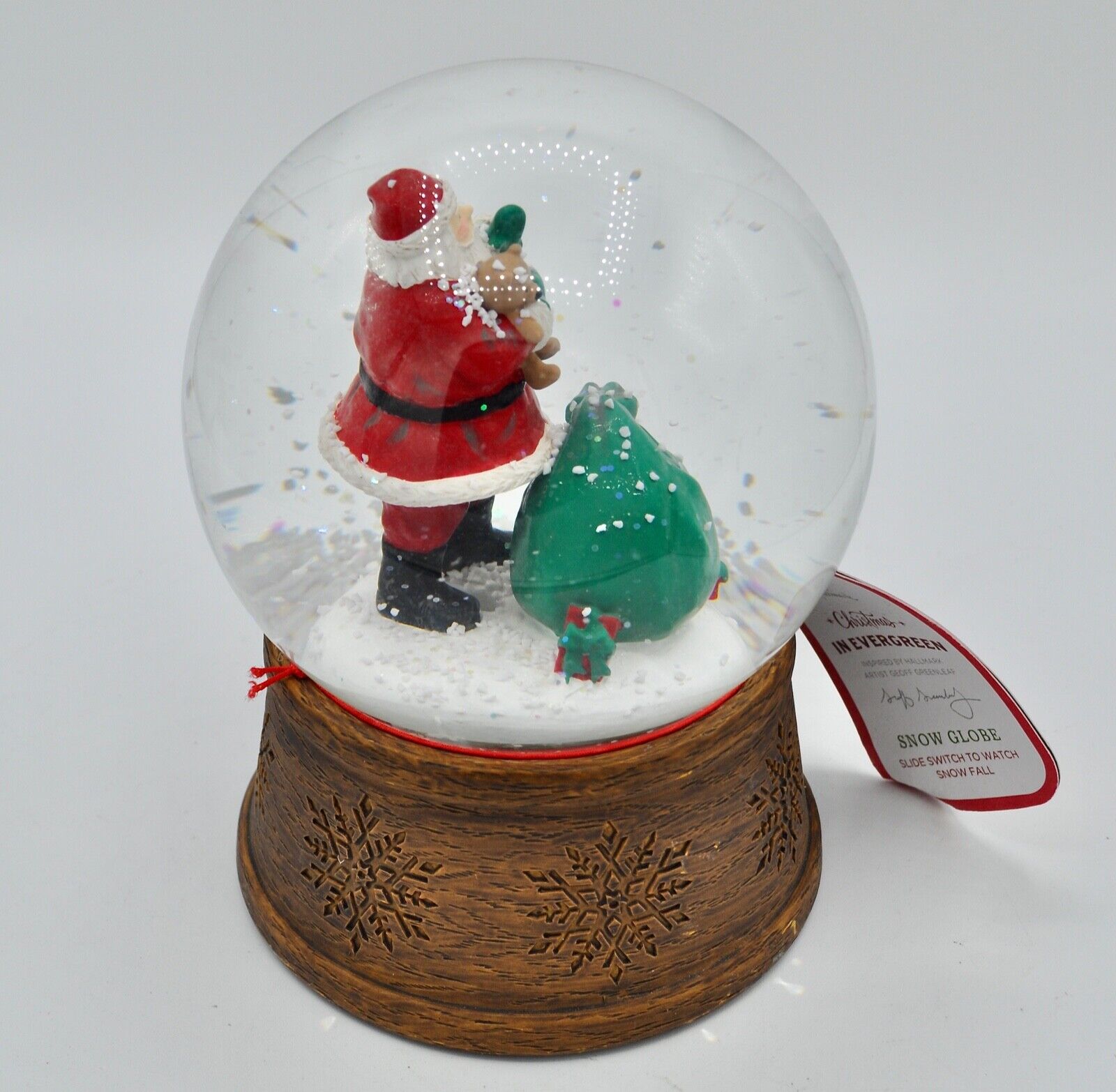 Hallmark Channel Christmas in Evergreen Santa Claus Snow Globe