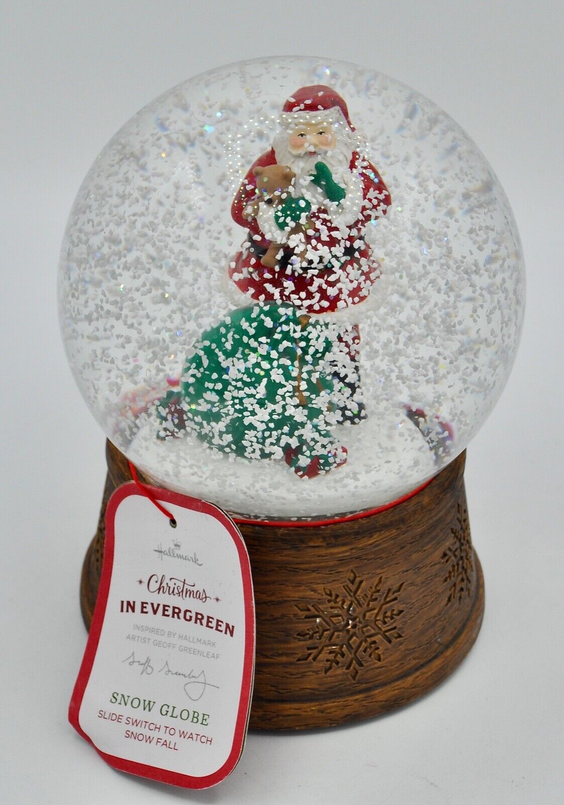 Hallmark Channel Christmas in Evergreen Santa Claus Snow Globe