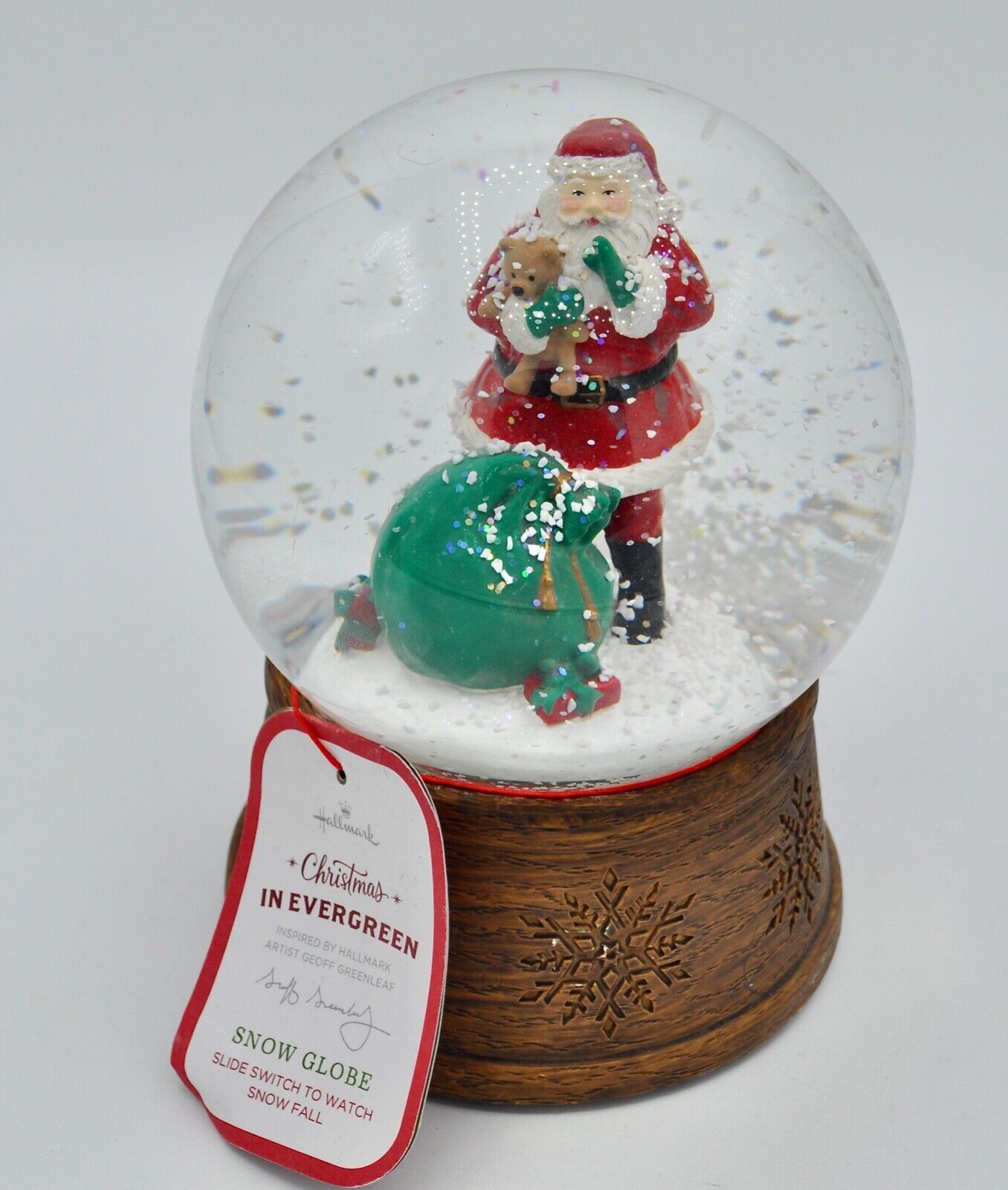 Hallmark Channel Christmas in Evergreen Santa Claus Snow Globe