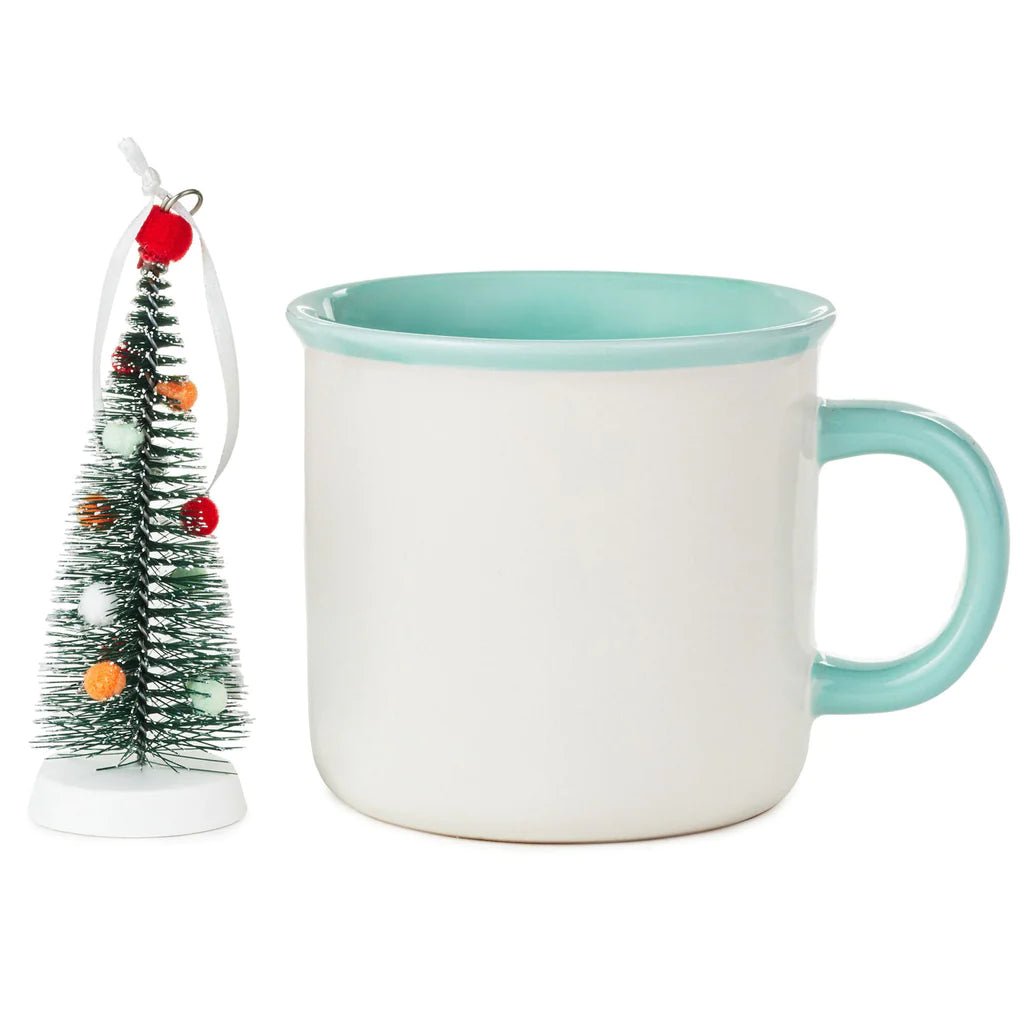 Hallmark Channel Coffee Cozy Mug and Christmas Tree Ornament, Set of 2