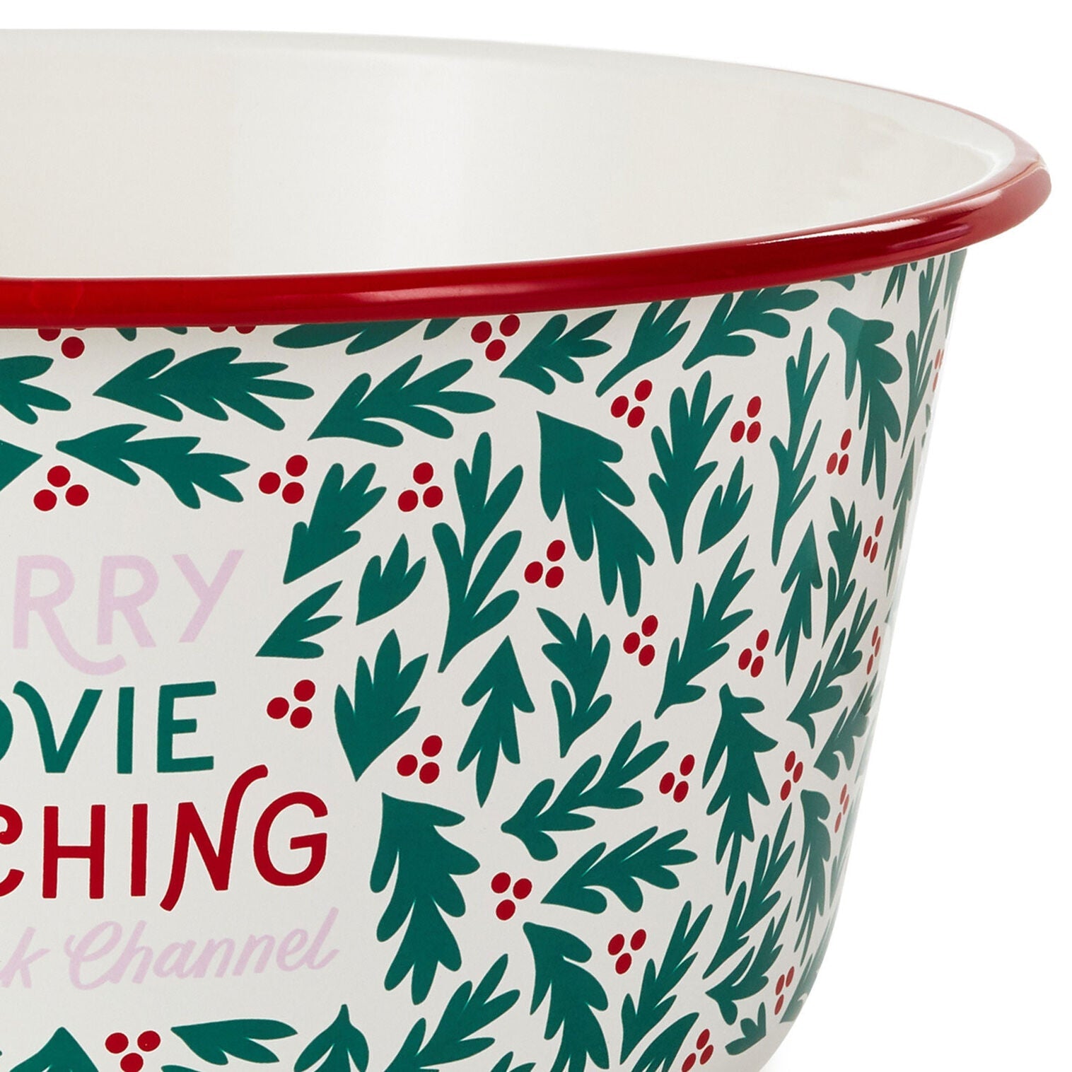 Hallmark Channel Merry Movie Watching Popcorn Bowl