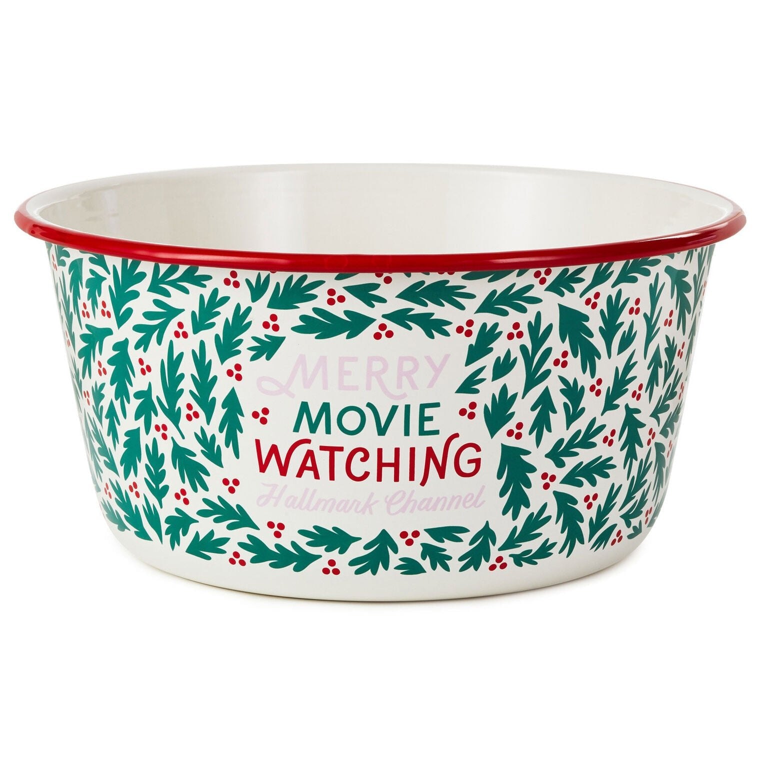 Hallmark Channel Merry Movie Watching Popcorn Bowl