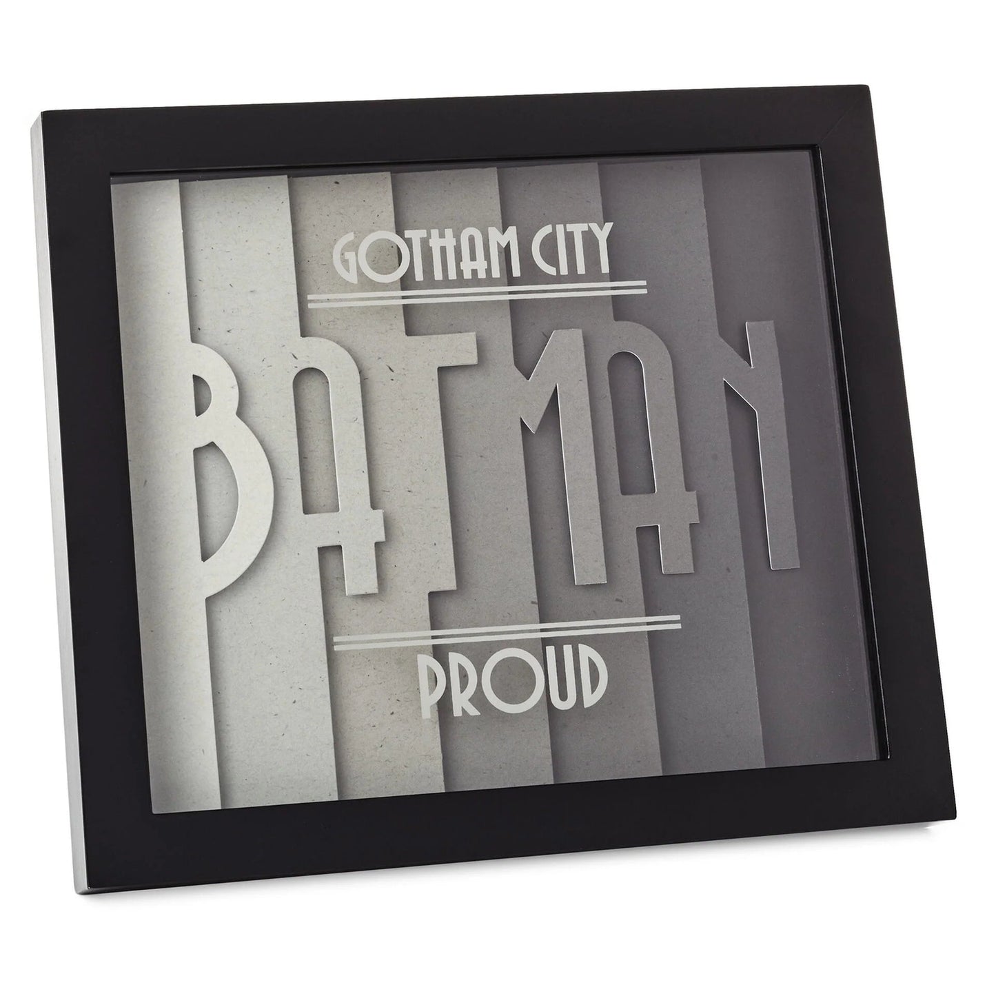 Hallmark DC Comics Batman Gotham City Proud Layered Framed Art
