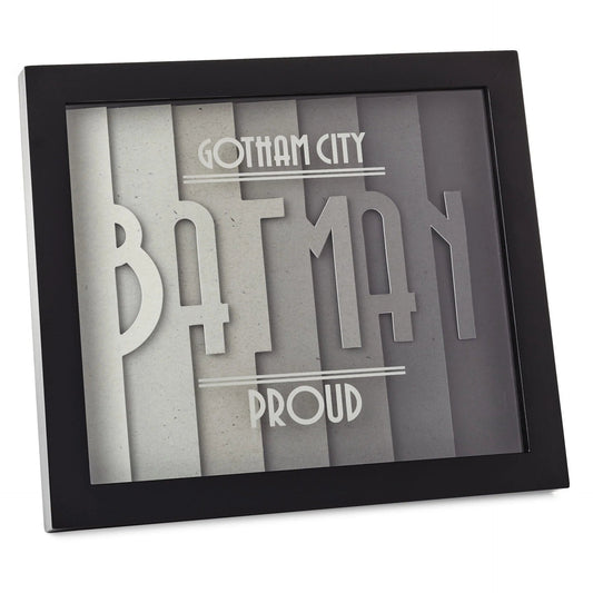 Hallmark DC Comics Batman Gotham City Proud Layered Framed Art