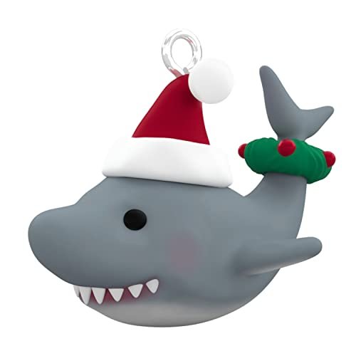 Hallmark Keepsake 0.7" Miniature Christmas Ornament 2022, Great White Christmas Shark, Mini