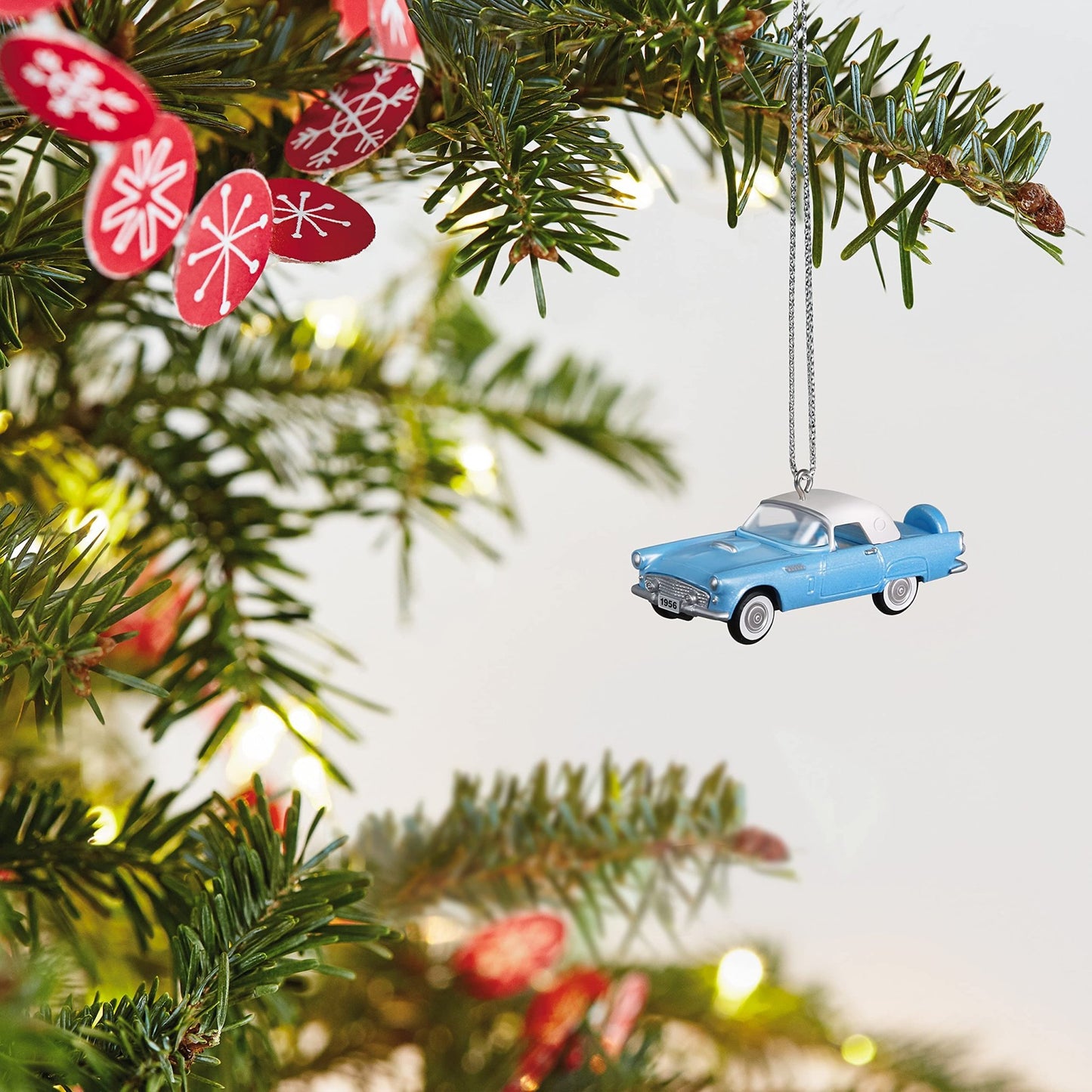 Hallmark Keepsake 0.79" Miniature Christmas Ornament 2021, 1956 Ford Thunderbird Lil' Classic Cars, Mini