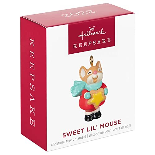 Hallmark Keepsake 0.79" Miniature Christmas Ornament 2022, Sweet Lil' Mouse, Mini