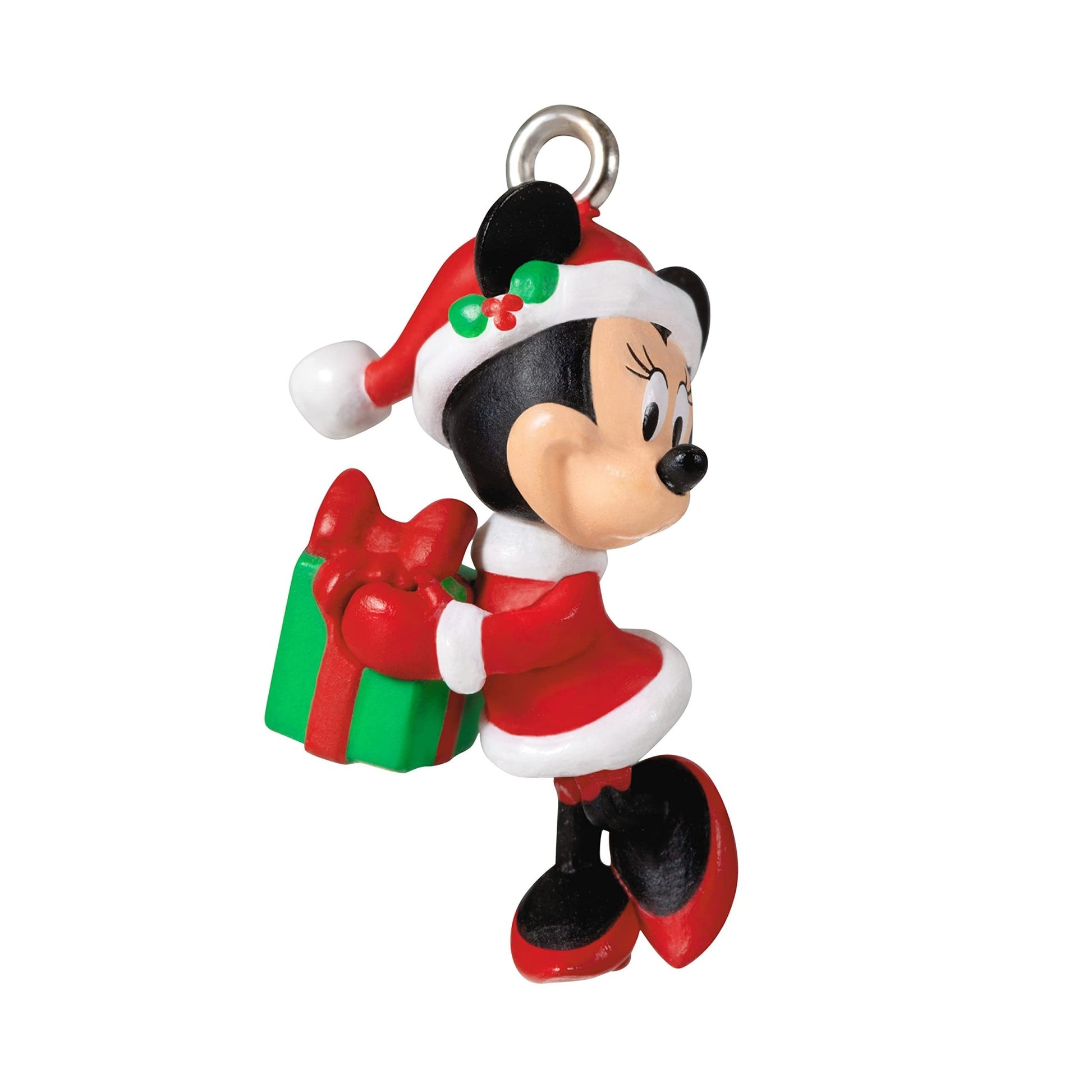 Hallmark Keepsake 0.8" Miniature Christmas Ornament 2021, Disney Minnie Mouse Merry Lil' Minnie, Mini