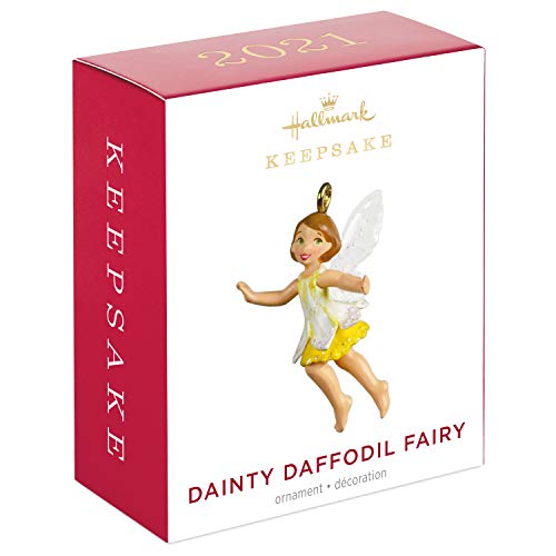 Hallmark Keepsake 1" Miniature Christmas Ornament 2021, Dainty Daffodil Fairy, Mini