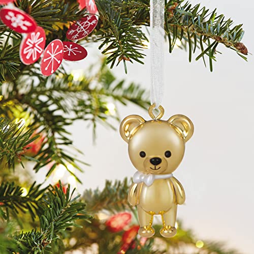 Hallmark Keepsake 1" Miniature Christmas Ornament 2022, Bitty Bear, Metal