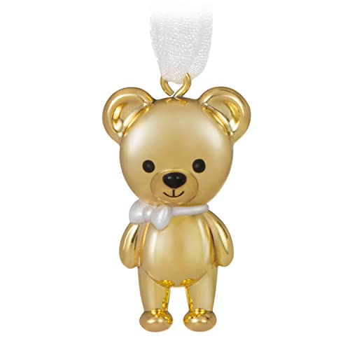 Hallmark Keepsake 1" Miniature Christmas Ornament 2022, Bitty Bear, Metal