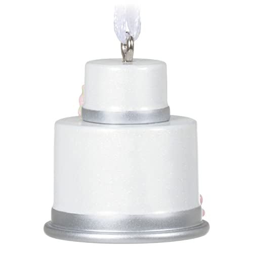 Hallmark Keepsake 1" Miniature Christmas Ornament 2022, Cute Lil' Wedding Cake, Metal