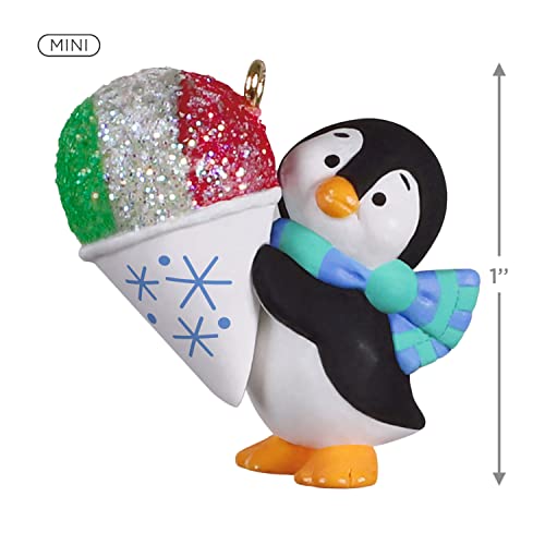 Hallmark Keepsake 1" Miniature Christmas Ornament 2022, Petite Penguins A Snowy Treat, Mini