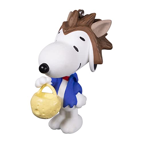 Hallmark Keepsake 1.17" Miniature Halloween Ornament 2022, The Peanuts Gang Werewolf Snoopy, Mini