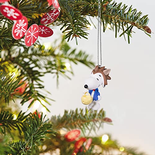 Hallmark Keepsake 1.17" Miniature Halloween Ornament 2022, The Peanuts Gang Werewolf Snoopy, Mini