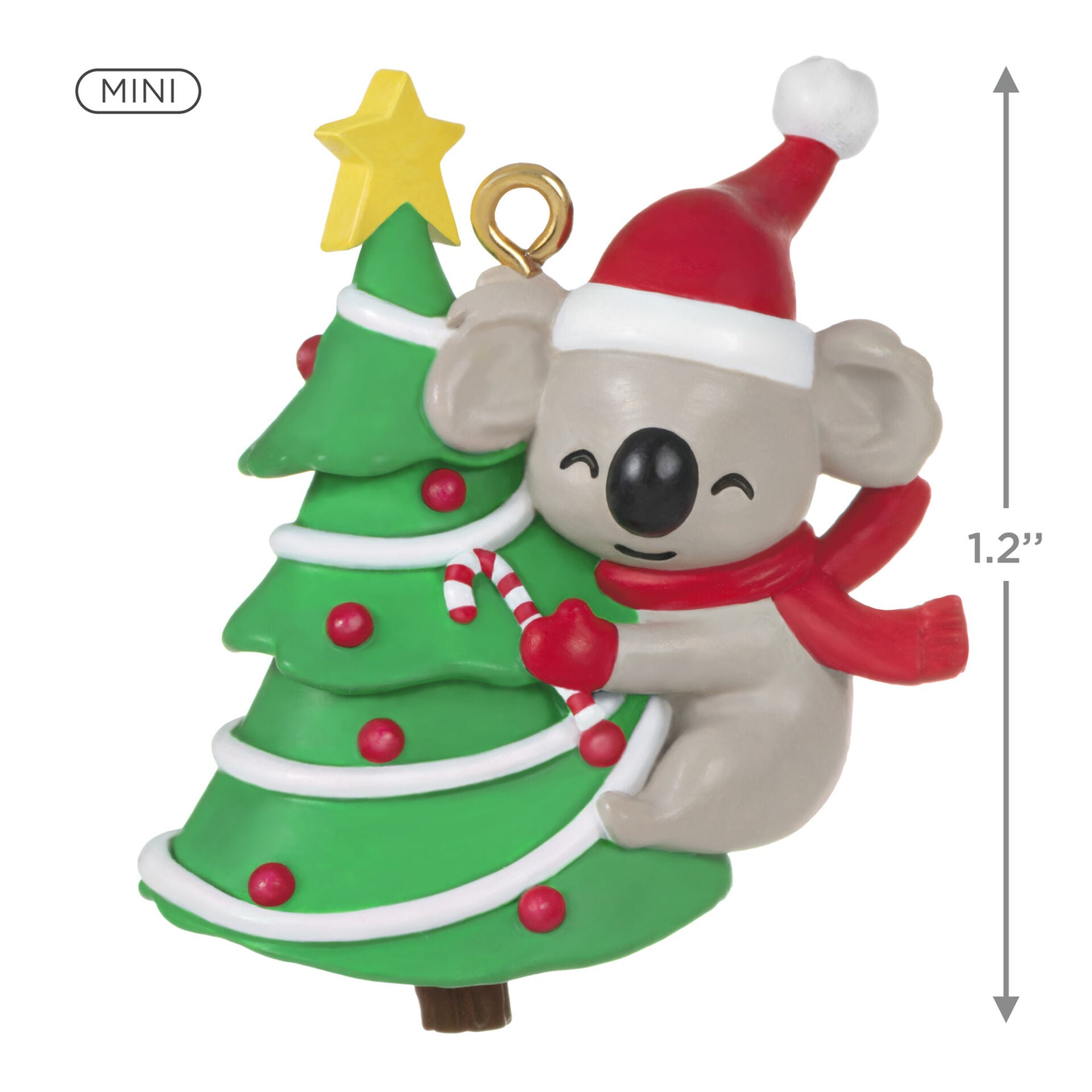 Hallmark Keepsake 1.2" Miniature Christmas Ornament 2021, Top - Koalaty, Mini