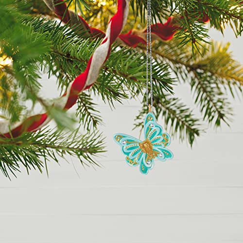 Hallmark Keepsake 1.2" Miniature Christmas Ornament 2022, Bitty Blue Butterfly