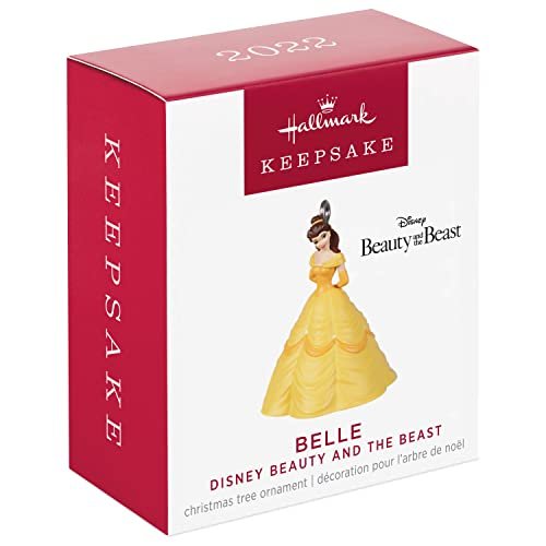 Hallmark Keepsake 1.25" Miniature Christmas Ornament 2022, Disney Beauty and The Beast Belle, Mini