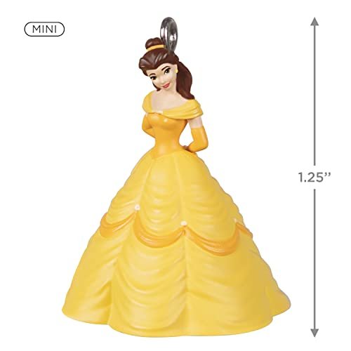 Hallmark Keepsake 1.25" Miniature Christmas Ornament 2022, Disney Beauty and The Beast Belle, Mini