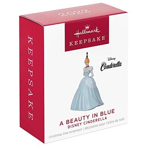 Hallmark Keepsake 1.25" Miniature Christmas Ornament 2022, Disney Cinderella A Beauty in Blue, Mini