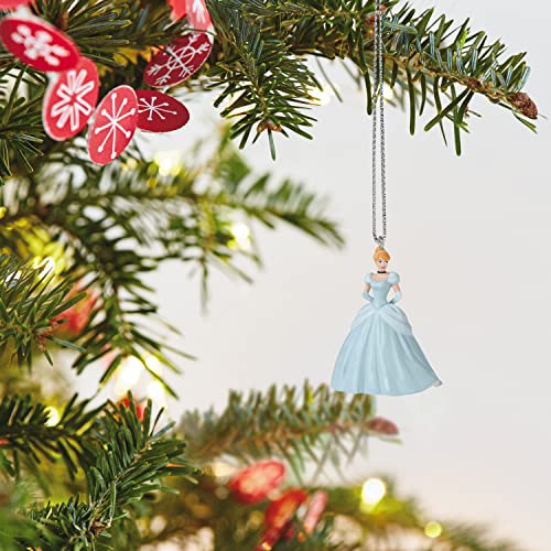 Hallmark Keepsake 1.25" Miniature Christmas Ornament 2022, Disney Cinderella A Beauty in Blue, Mini