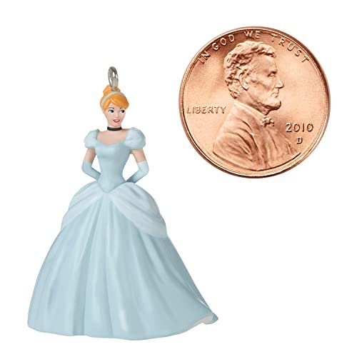 Hallmark Keepsake 1.25" Miniature Christmas Ornament 2022, Disney Cinderella A Beauty in Blue, Mini