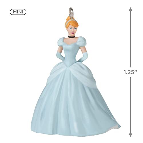 Hallmark Keepsake 1.25" Miniature Christmas Ornament 2022, Disney Cinderella A Beauty in Blue, Mini