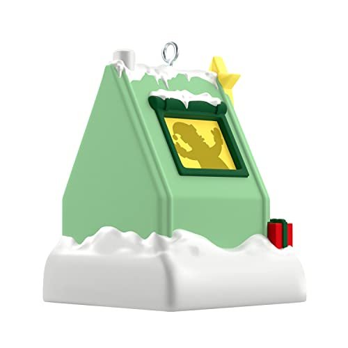 Hallmark Keepsake 1.3" Miniature Christmas Ornament 2022, Camping with Santa with Light, Mini