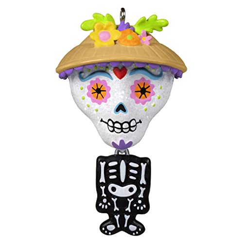 Hallmark Keepsake 1.69" Miniature Halloween Ornament 2022, Sweet Sugar Skull, Mini