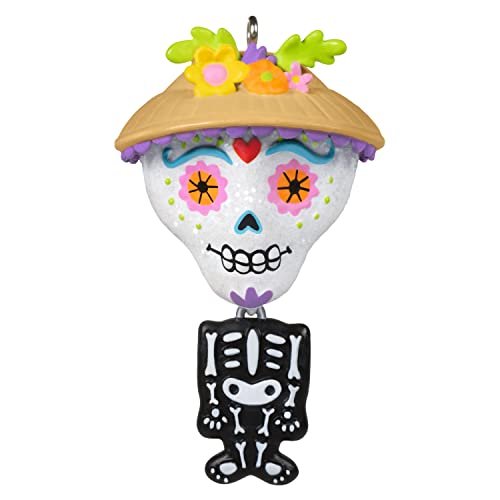 Hallmark Keepsake 1.69" Miniature Halloween Ornament 2022, Sweet Sugar Skull, Mini