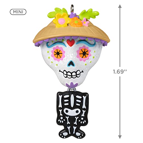 Hallmark Keepsake 1.69" Miniature Halloween Ornament 2022, Sweet Sugar Skull, Mini