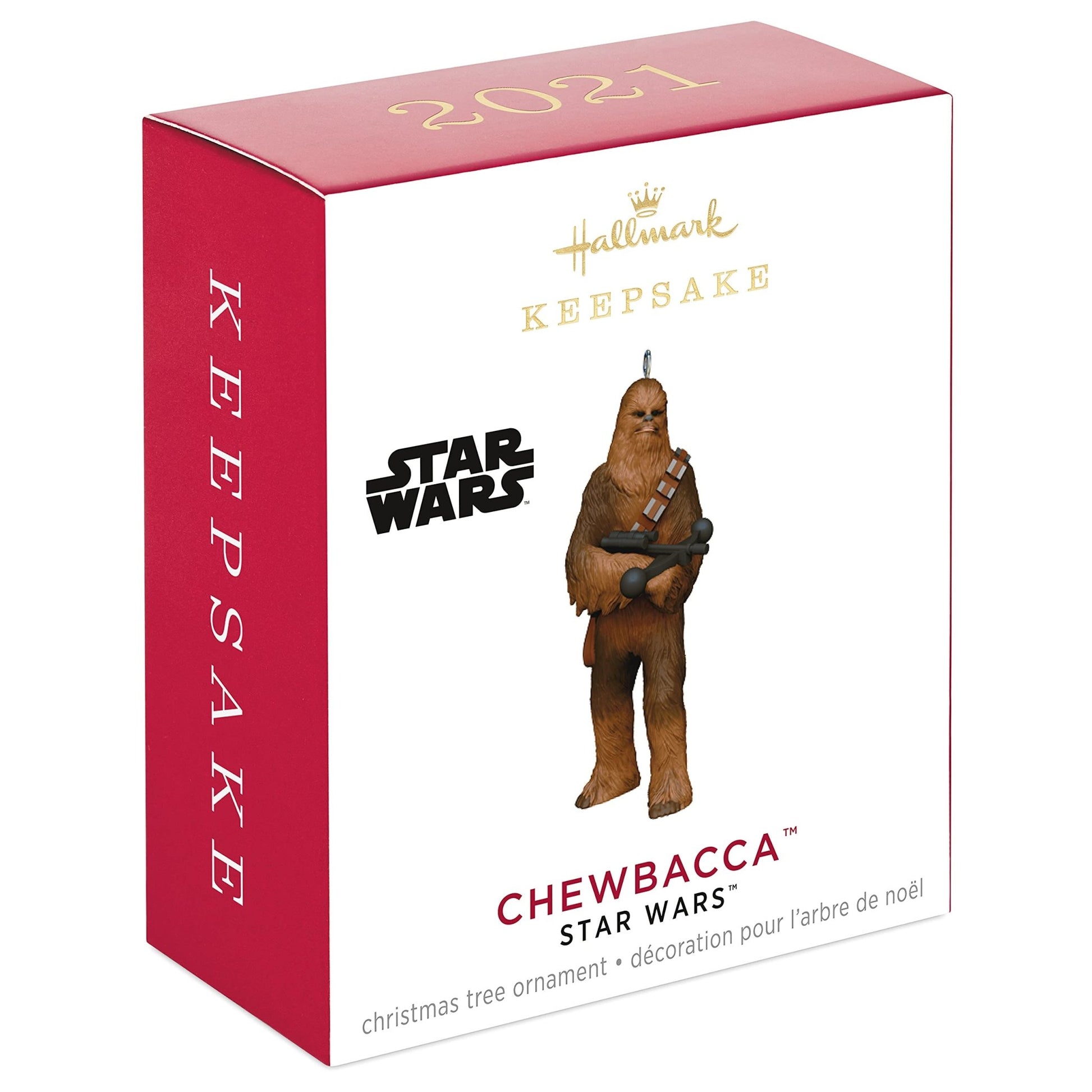 Hallmark Keepsake 2" Miniature Christmas Ornament 2021, Star Wars Chewbacca, Mini