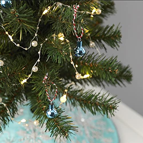 Hallmark Keepsake 2021, Decorative Pearls 30 - Light Christmas String Lights, 9.8