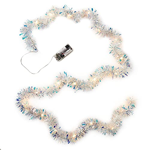 Hallmark Keepsake 2021, Decorative Tinsel 30 - Light Christmas String Lights, 9.5'