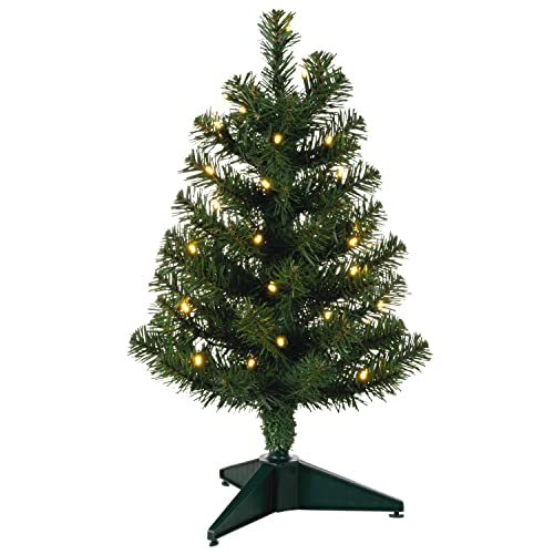 Hallmark Keepsake 2022, Miniature Evergreen Pre-Lit Christmas Tree, 18.75"