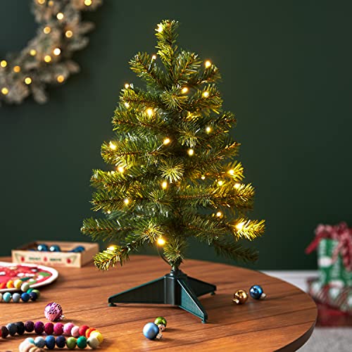 Hallmark Keepsake 2022, Miniature Evergreen Pre-Lit Christmas Tree, 18.75"