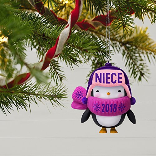 Hallmark Keepsake Christmas Ornament 2018 Year Dated, Niece Penguin