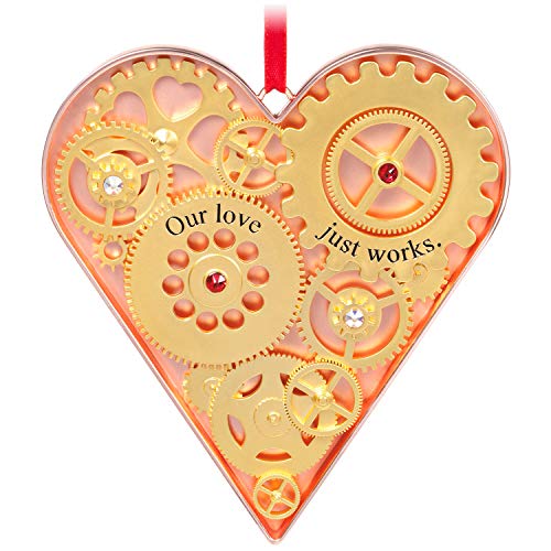 Hallmark Keepsake Christmas Ornament 2020 Our Love Just Works Gears Heart Metal