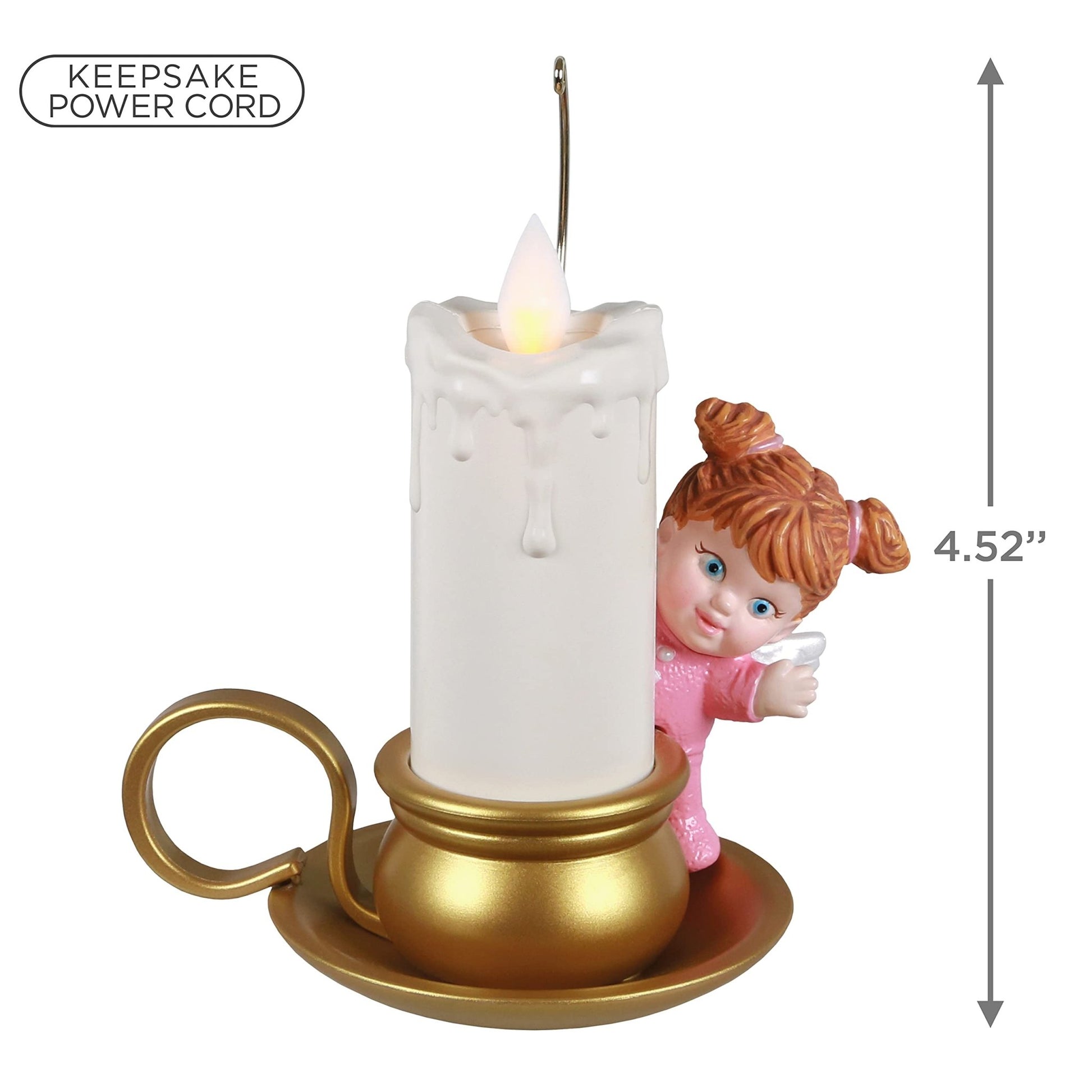 Hallmark Keepsake Christmas Ornament 2021, Angelic Candlelight, Light and Motion