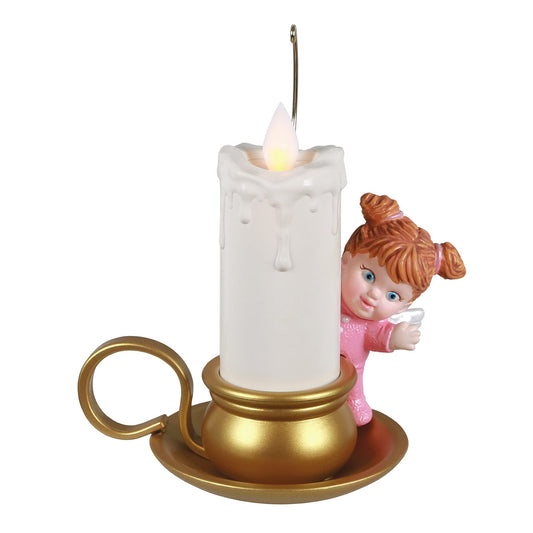 Hallmark Keepsake Christmas Ornament 2021, Angelic Candlelight, Light and Motion