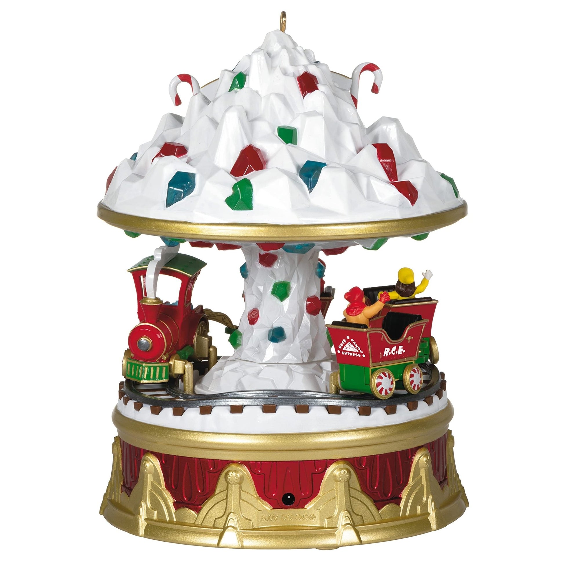 Hallmark Keepsake Christmas Ornament 2021, Christmas Carnival Rock Candy Express, Musical, Light and Motion