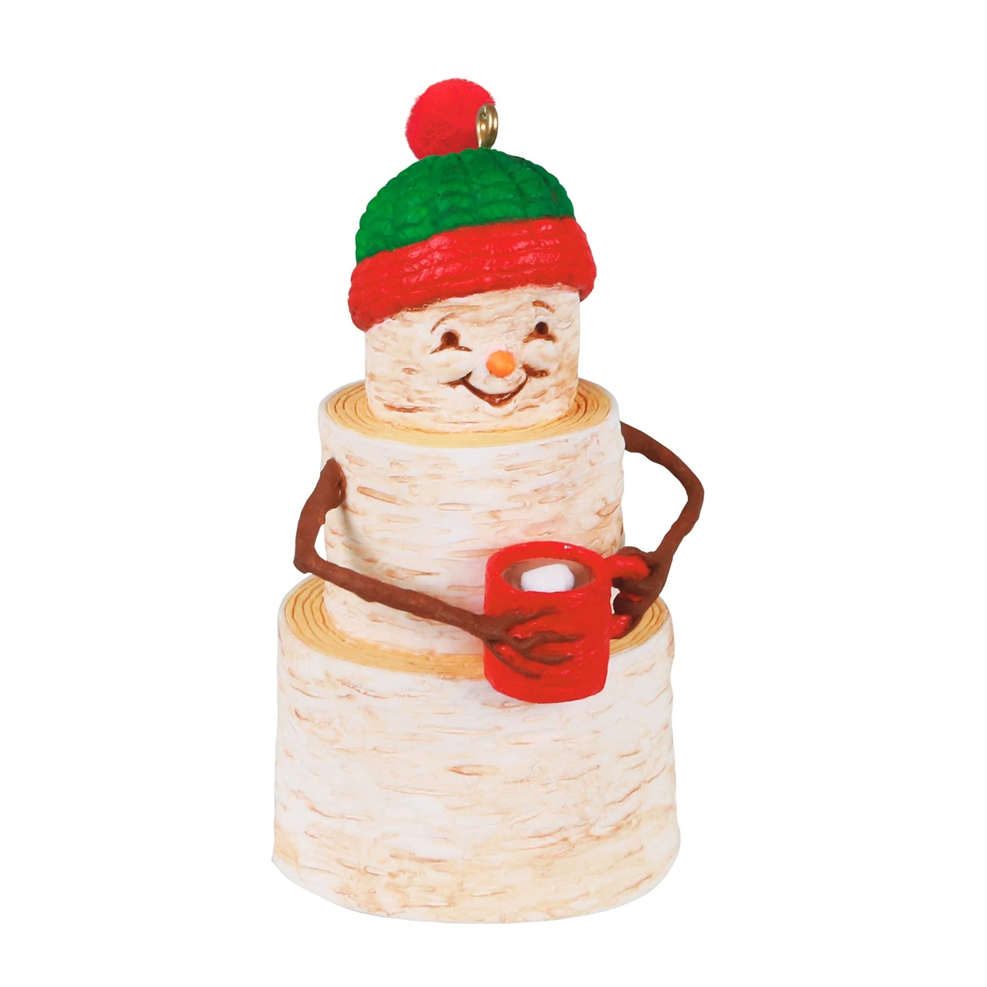 Hallmark Keepsake Christmas Ornament 2021, Cozy Birch Snowman