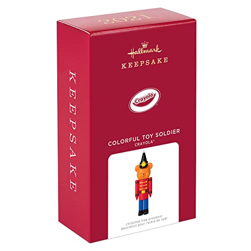 Hallmark Keepsake Christmas Ornament 2021, Crayola Colorful Toy Soldier