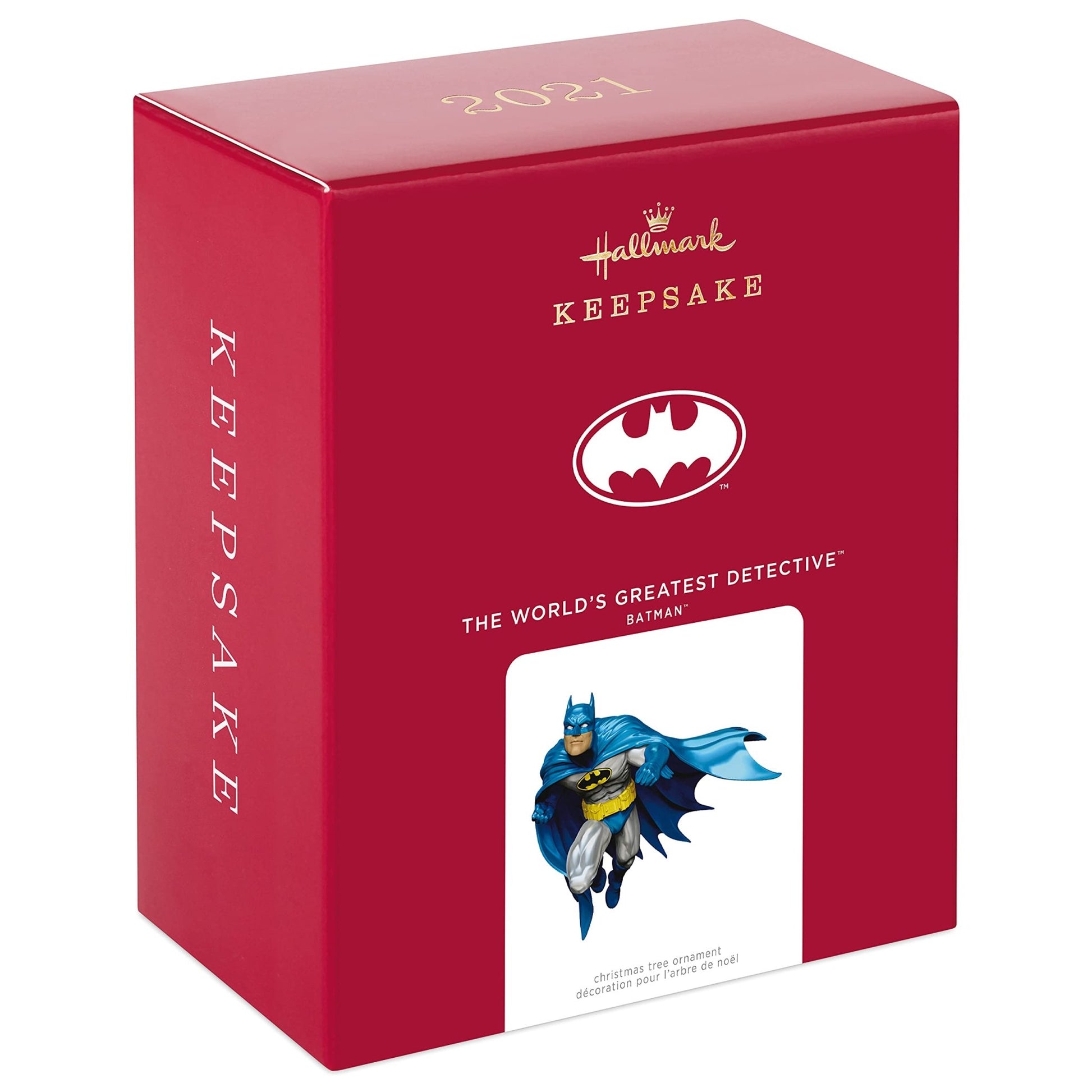 Hallmark Keepsake Christmas Ornament 2021, DC Comics Batman, The World's Greatest Detective