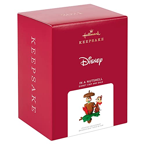 Hallmark Keepsake Christmas Ornament 2021, Disney Chip and Dale in a Nutshell, Motion