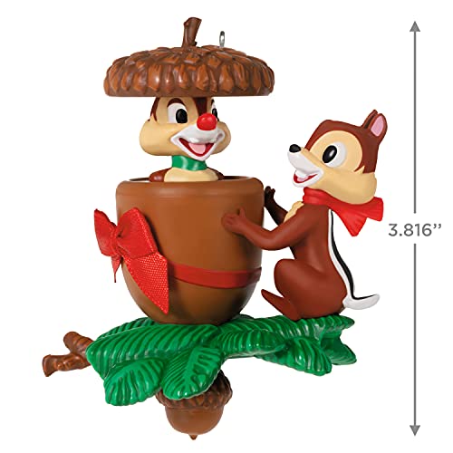 Hallmark Keepsake Christmas Ornament 2021, Disney Chip and Dale in a Nutshell, Motion