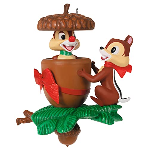 Hallmark Keepsake Christmas Ornament 2021, Disney Chip and Dale in a Nutshell, Motion