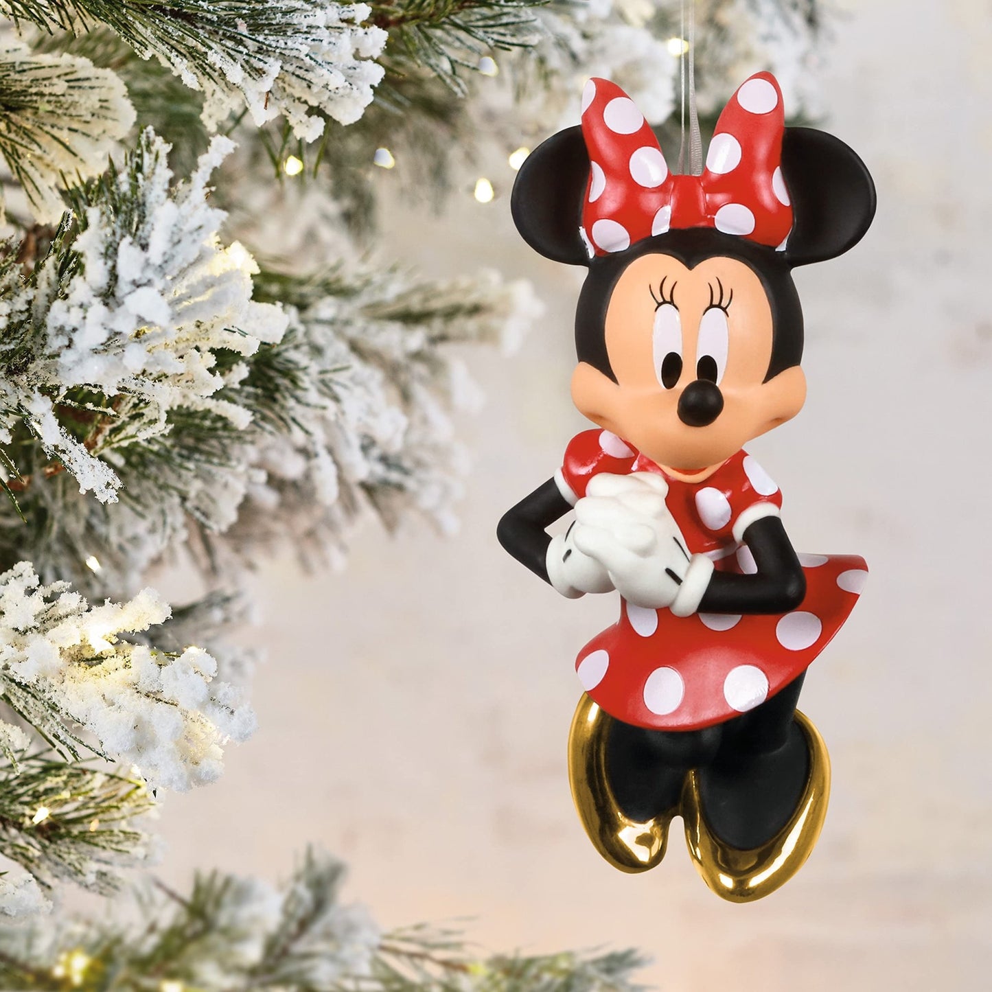 Hallmark Keepsake Christmas Ornament 2021, Disney Positively Minnie Mouse, Porcelain