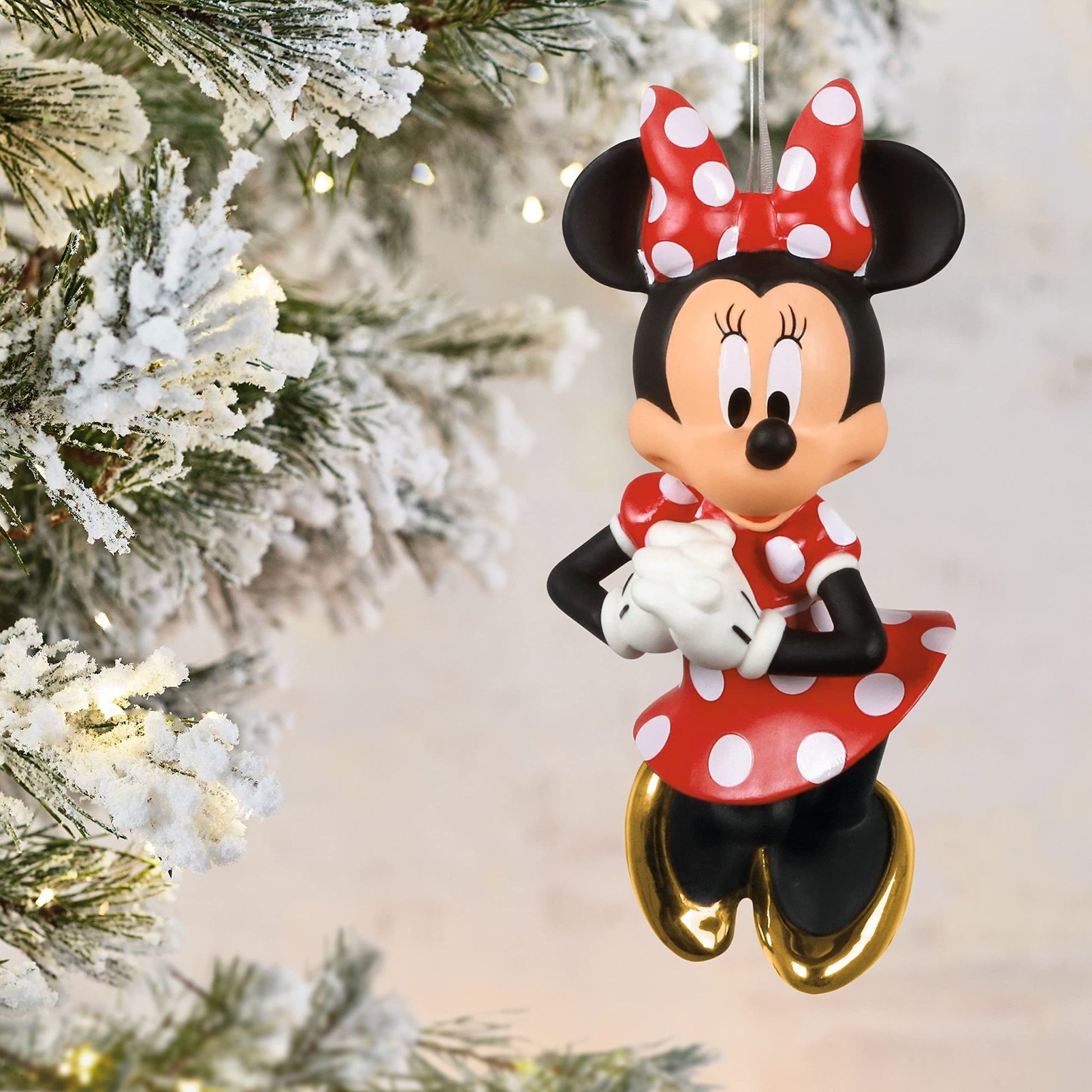 Hallmark Keepsake Christmas Ornament 2021, Disney Positively Minnie Mouse, Porcelain